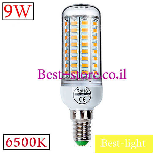 נורת לד תירס E14/9W 6000k
