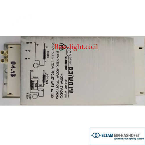 משנק אלקטרומגנטי לנורת מטל הלייד וכספית 400W עין השופט