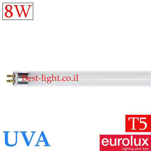 נורת פלורסנט לקטלן Eurolux T5 30cm 8W UVA