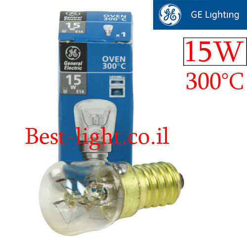 נורת פיגמי לתנור General Electric E14 15W
