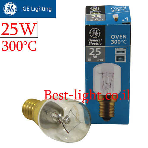 נורת פיגמי לתנור General Electric E14 25W