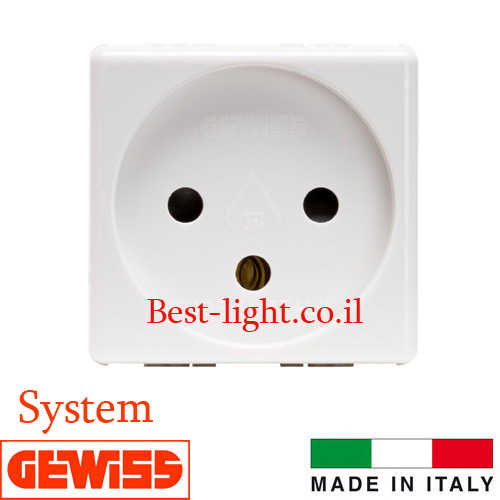 שקע כוח ישראלי Gewiss System דגם GW20220
