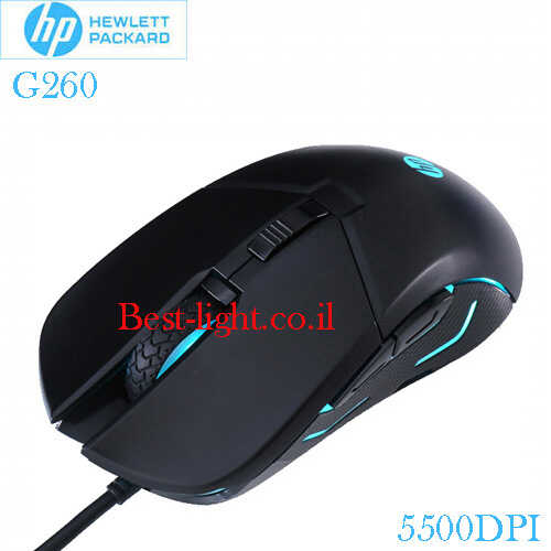 עכבר גיימינג חוטי 6 לחצנים HP 5500DPI  דגם G260