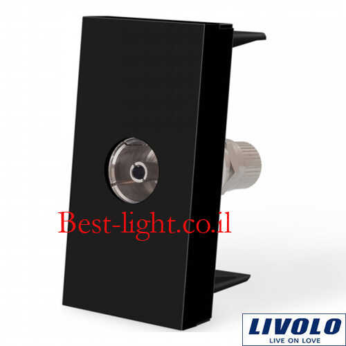 שקע טלוויזיה RCA שחור LIVOLO