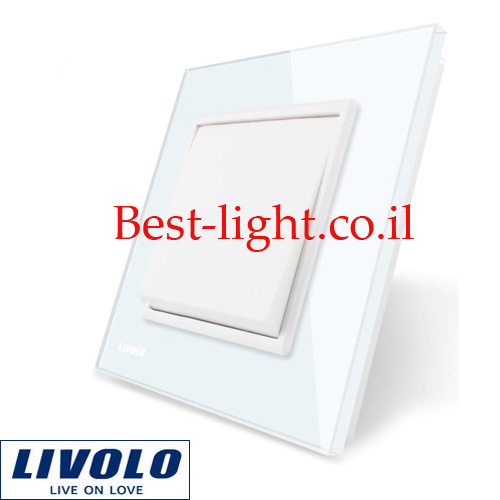 מפסק יחיד לבן Livolo דגם VL-C7K1-11