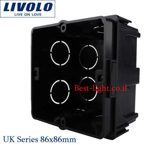קופסת ביטון 86x86mm סדרת Livolo UK דגם NH02