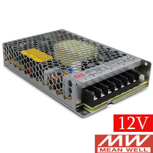 דרייבר רשת MeanWell 12V 150W 12.5A דגם LRS-150-12
