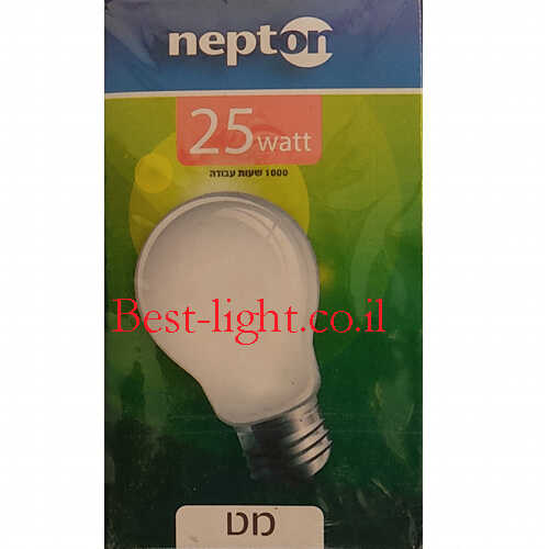 נורת ליבון שקוף NEPTON A60 E27 25W