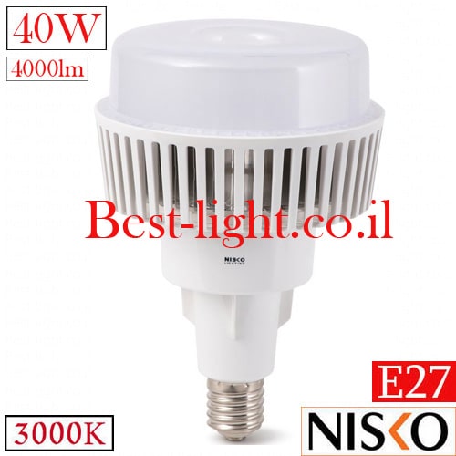 נורת הצפה לד עם רפלקטור NISKO 40W 3000k 4000lm