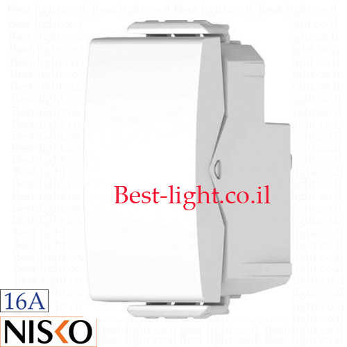 מפסק יחיד 1 מודול 16A לבן NISKO Switch