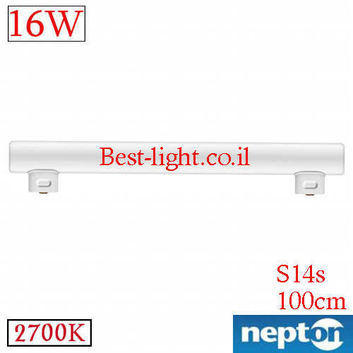 נורת לינסטרה לד Neptun S14S 100cm 16W 2700k 1240lm