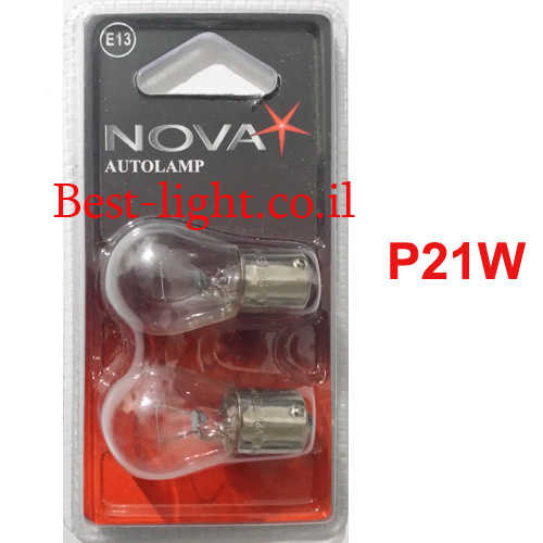 זוג נורות בלם לרכב Nova דגם P21W