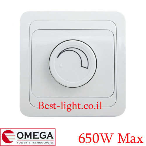 מפסק דימר סיבובי OMEGA 650W