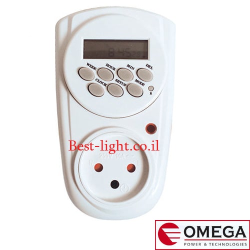 טיימר שבועי דיגיטלי OMEGA דגם OM-Tis-30A