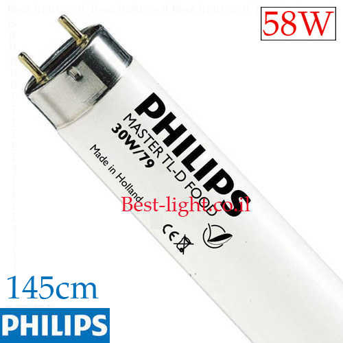 נורת פלורסנט למזון Philips TL-D FOOD T8 145cm 58W 76