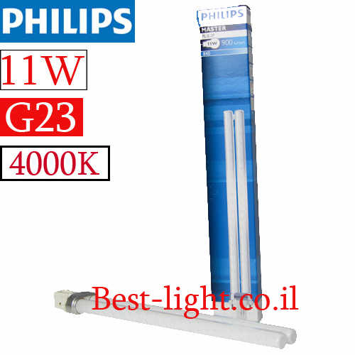 נורת פלורסנט Philips PL 11W G23 4000k