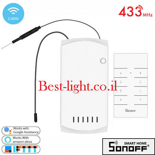 דרייבר אלחוטי עם שלט למאוורר תקרה Sonoff דגם iFan03
