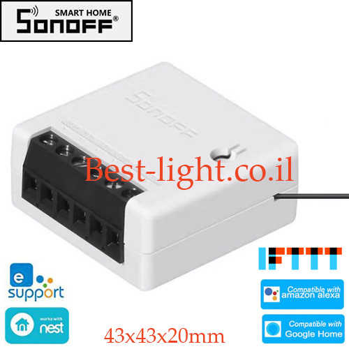 דרייבר אלחוטי לבית חכם  Sonoff 10A דגם Mini