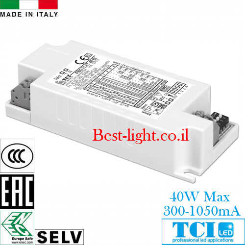 דרייבר לד TCI PRO LAFT 40 BI 40W Max 300-1050mA