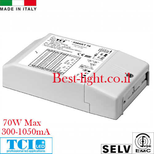 דרייבר לד TCI SMART 70W Max 300-1050mA