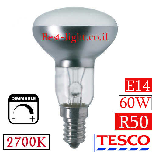 נורת ספוט רפלקטור להט TESCO R50 E14 60W