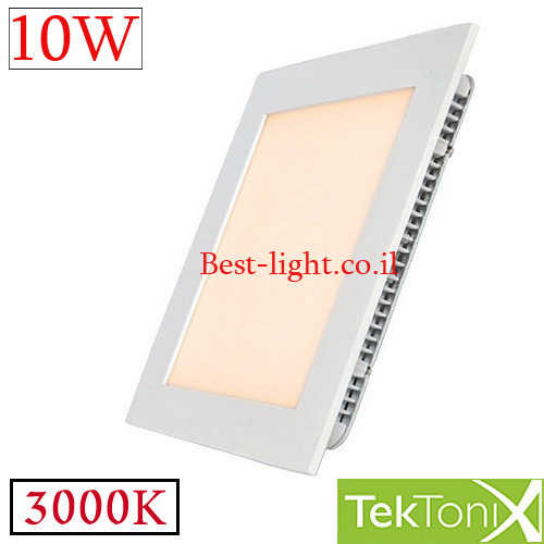 שקוע תקרה לד מרובע TekTonix 10W 3000k 120mm