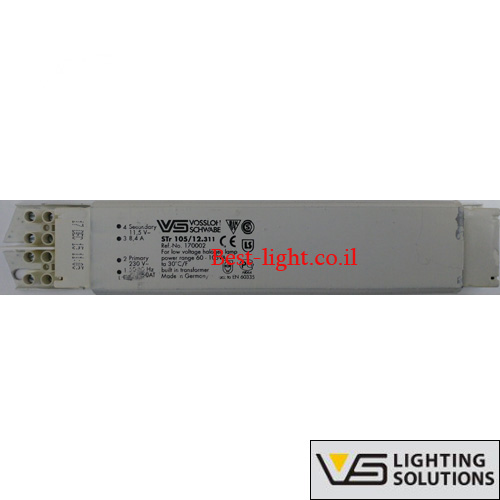 שנאי לינארי Vossloh-Schwabe AC-DC 12V 105W דגם STr105/12