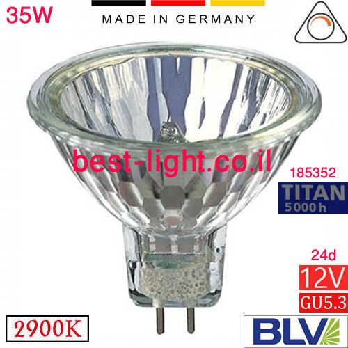 נורת דקרויקה הלוגן BLV 185352 12V GU5.3 35W 24d 5000h