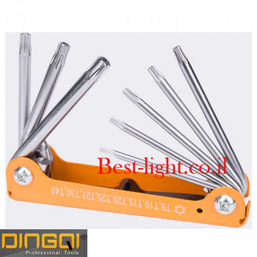 סט אולר 8 מפתחות טורקס T9-T40 מקצועי DINGQI