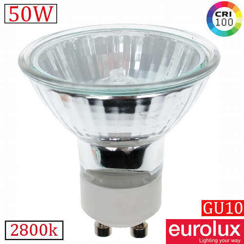 נורת דקרויקה הלוגן Eurolux GU10 50W 2800k
