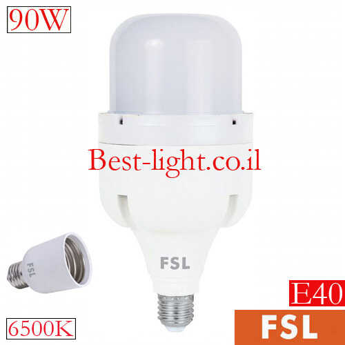 נורת לד עם מאוורר FSL T110 E40 90W 6500k
