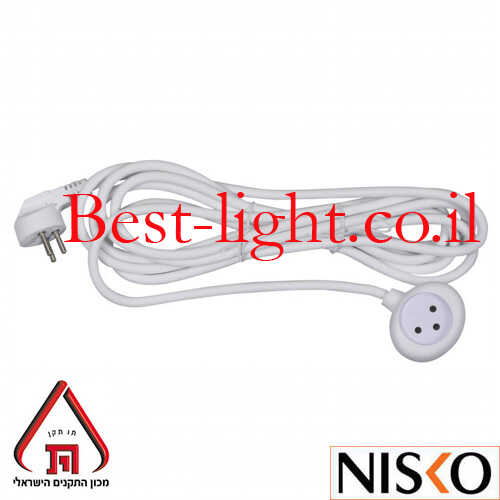 כבל חשמל מאריך 4 מטר NISKO
