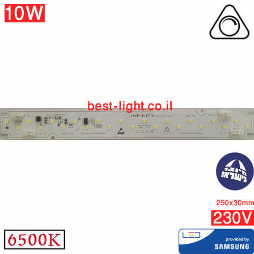 סרגל לד SAMSUNG 25cm AC230V 10W 6500k 950lm 