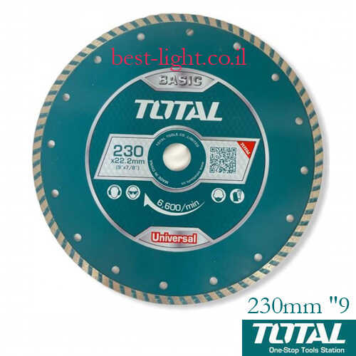 דיסק יהלום טורבו לחיתוך שיש TOTAL TAC2132303 9